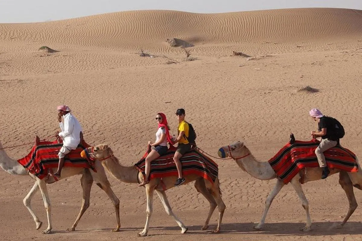 Image 1 of Dubai Desert Safari, Camel Ride, Refreshment & Quad Bike Option