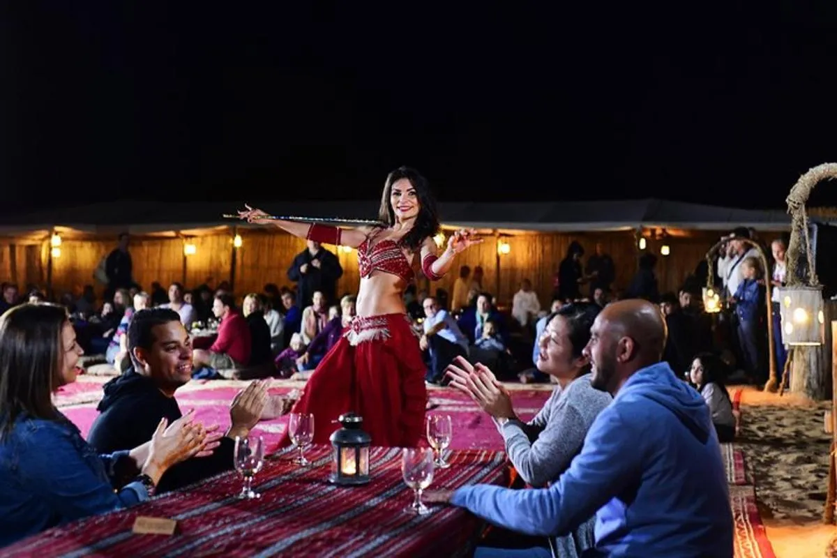 Image 0 of Dubai Desert Safari: Camel Ride, Sandboarding, BBQ & Spirits