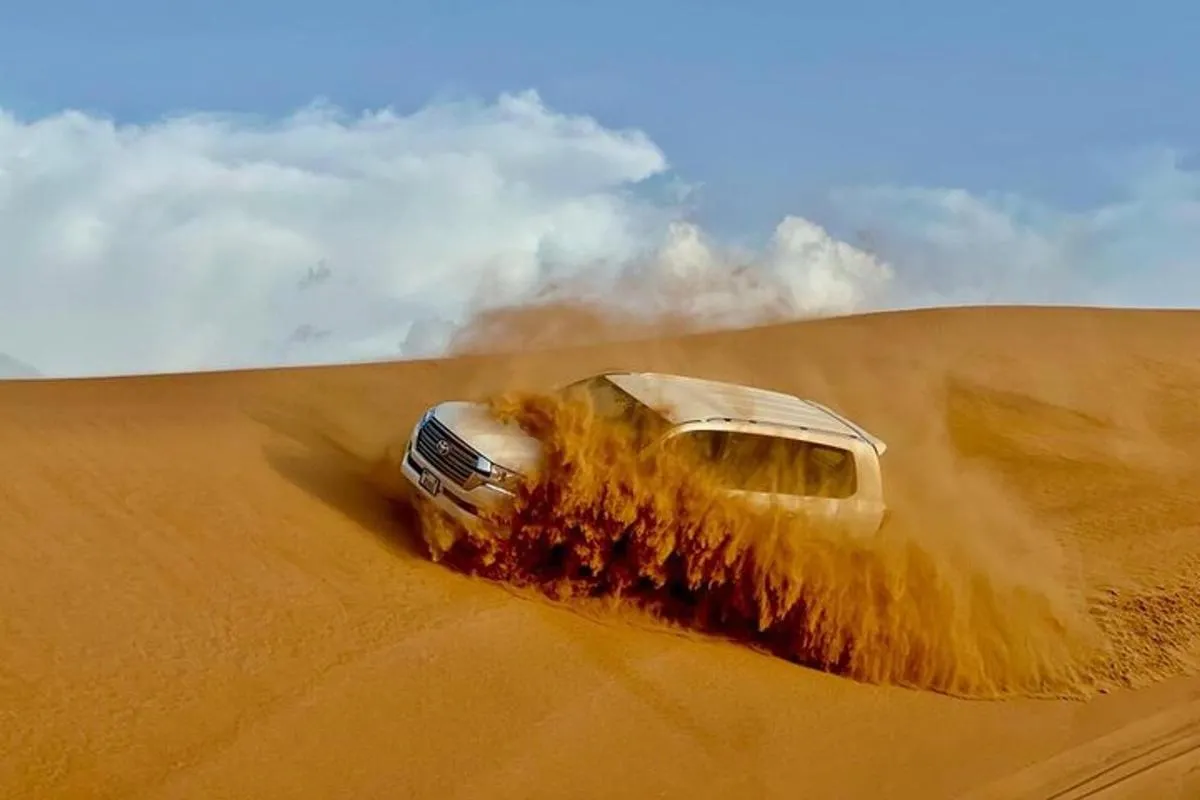 Image 0 of Dubai Desert Safari: Dune Bashing, Camel Ride, Sandsurf & 5* BBQ