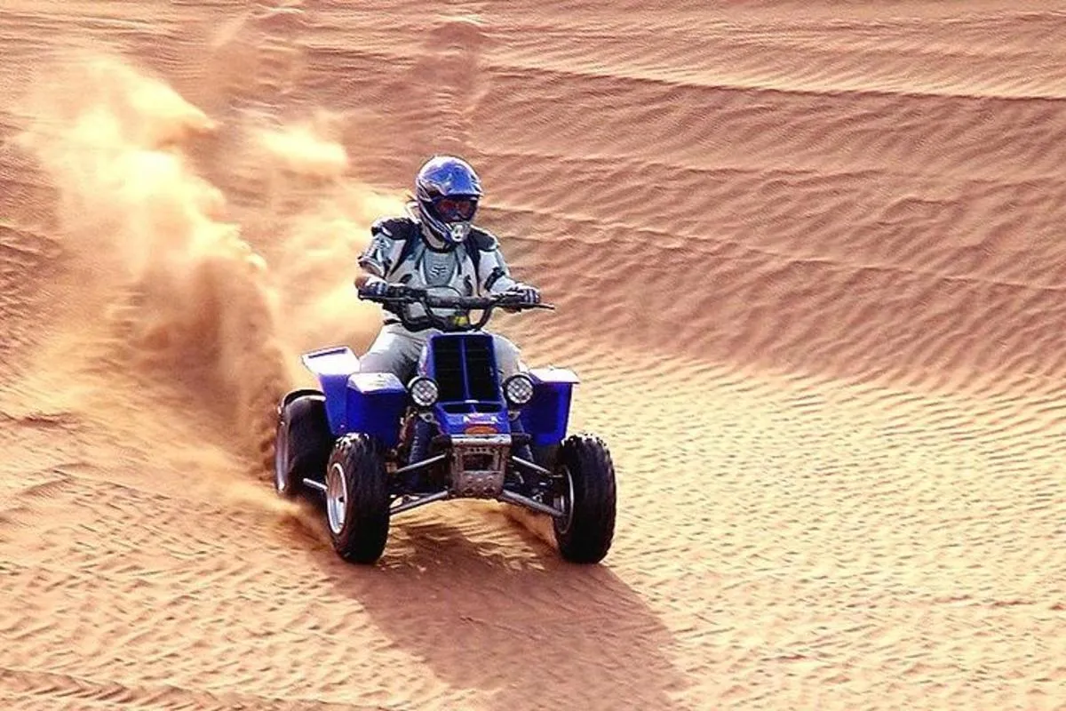 Image 0 of Dubai Desert Safari Morning with Quad Biking and Camel Ride