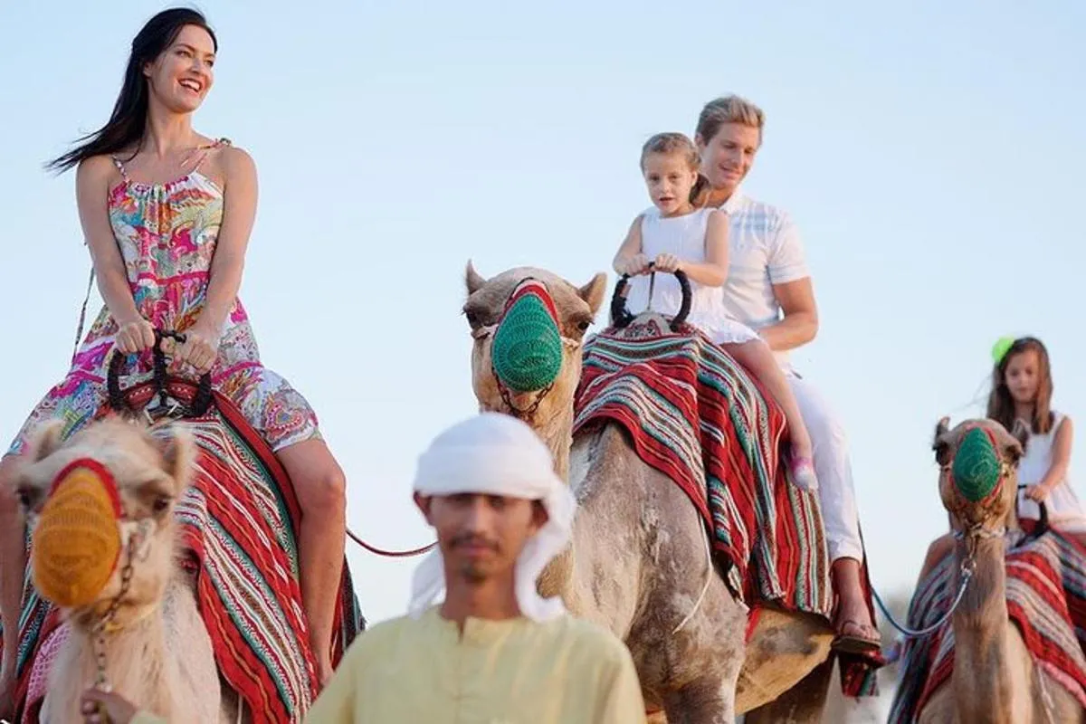 Image 0 of Dubai Desert Safari with BBQ Dinner, Camel Ride, and Shows