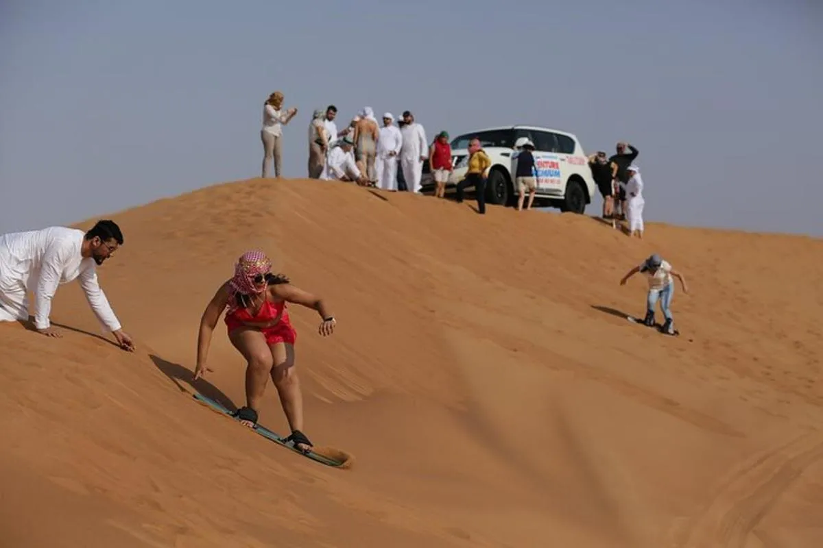 Image 3 of Dubai Desert Safari with Quad Bike, Dune Bashing, Camel Ride, Sand Boarding &BBQ