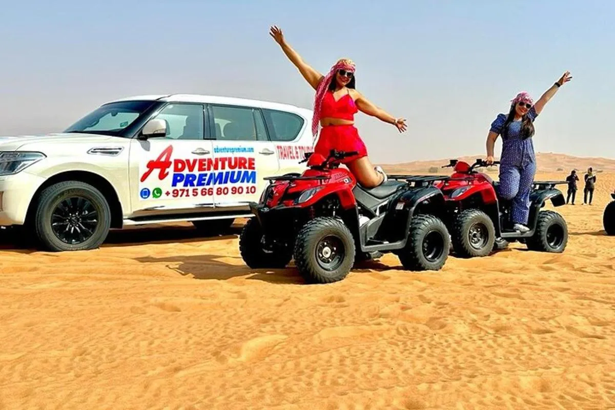 Image 5 of Dubai Desert Safari with Quad Bike, Dune Bashing, Camel Ride, Sand Boarding &BBQ