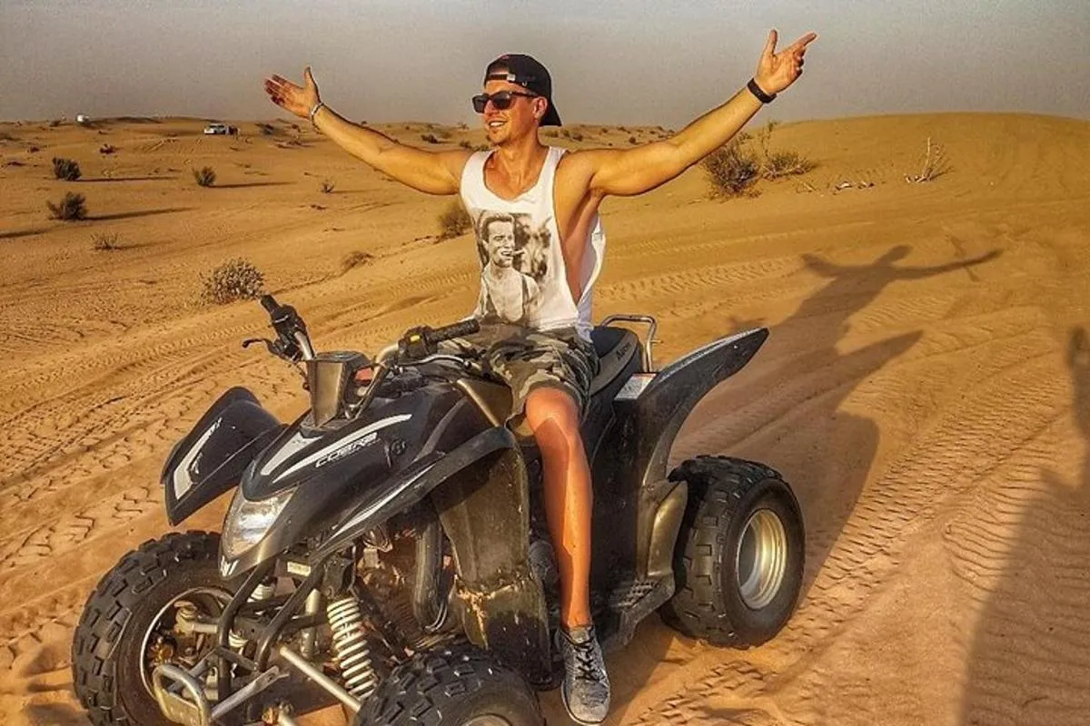 Image 1 of Dubai Half Day Desert Safari Tour with Quad Bike, Camel Ride & BBQ Dinner