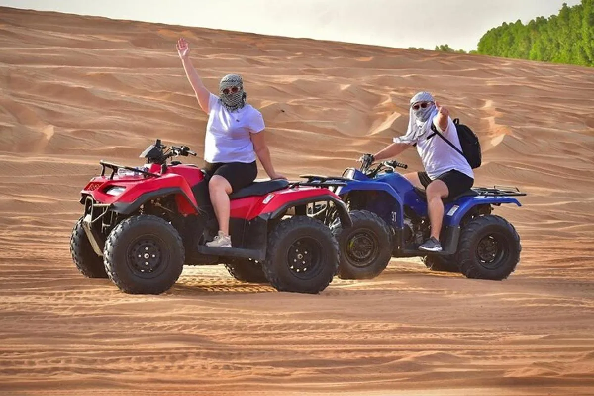 Image 6 of Dubai Half Day Desert Safari Tour with Quad Bike, Camel Ride & BBQ Dinner