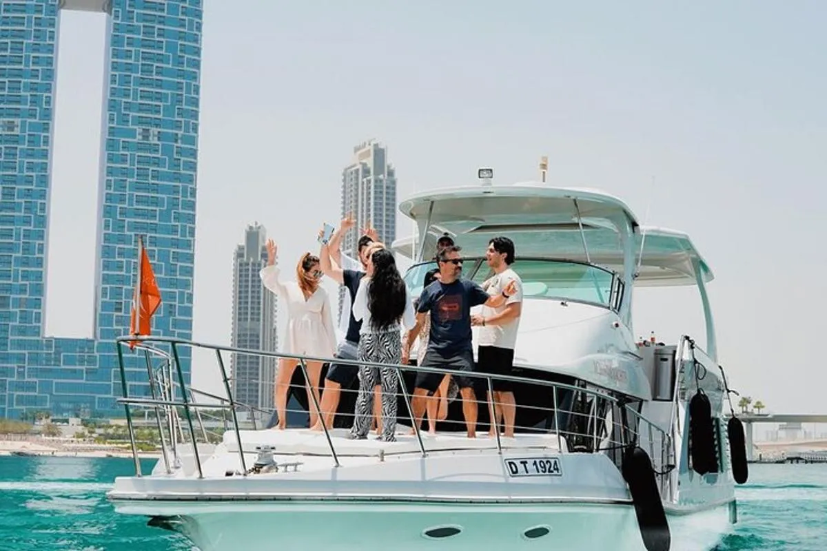Image 0 of Dubai Harbour Luxury Yacht Tour with BBQ & Drinks