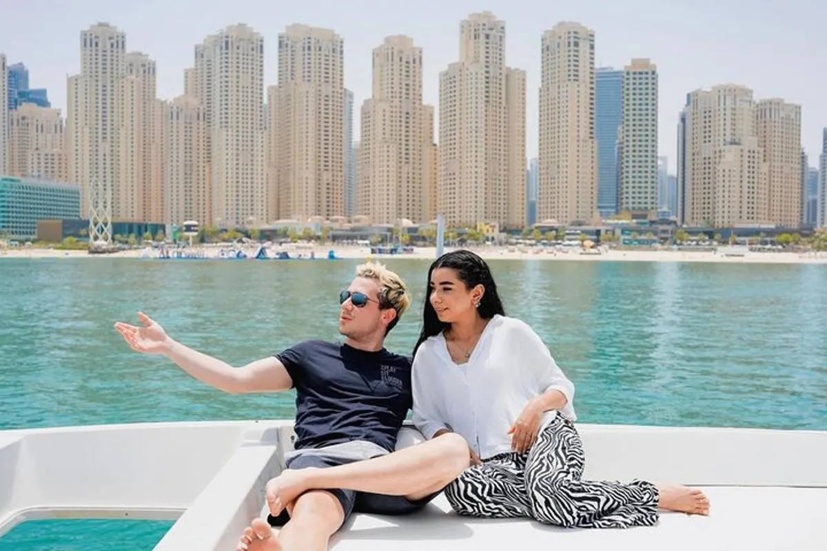 Image 1 of Dubai Harbour Luxury Yacht Tour with BBQ & Drinks