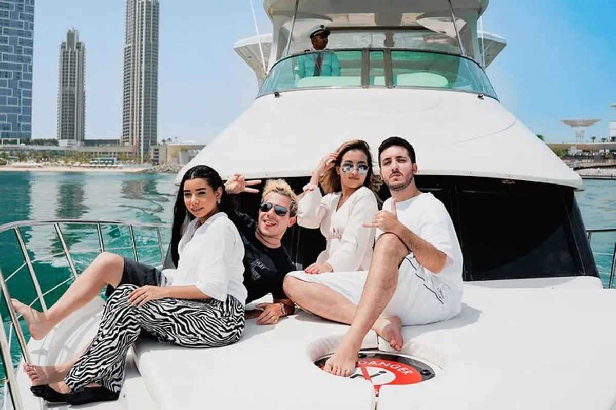 Image 3 of Dubai Harbour Luxury Yacht Tour with BBQ & Drinks