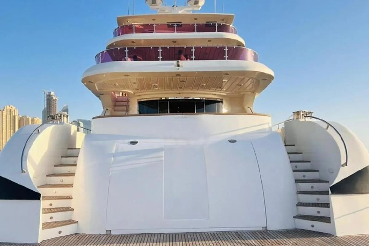 Image 1 of Dubai Harbour Super Yacht Experience with Live station & Drinks