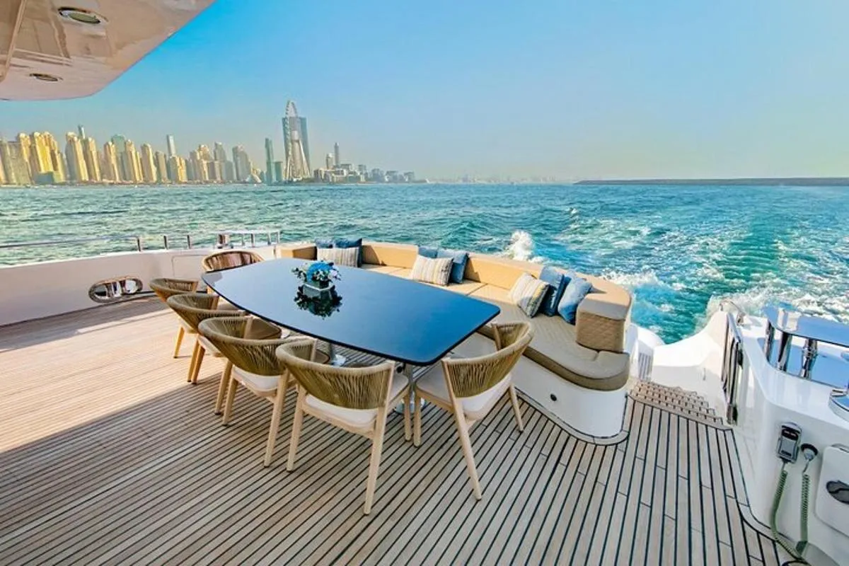 Image 3 of Dubai Harbour Super Yacht Experience with Live station & Drinks