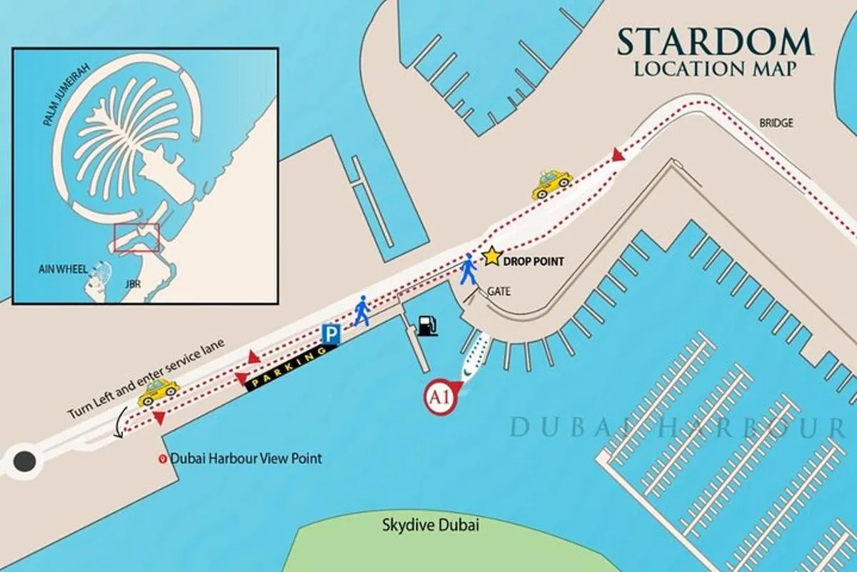 Image 5 of Dubai Harbour Super Yacht Experience with Live station & Drinks