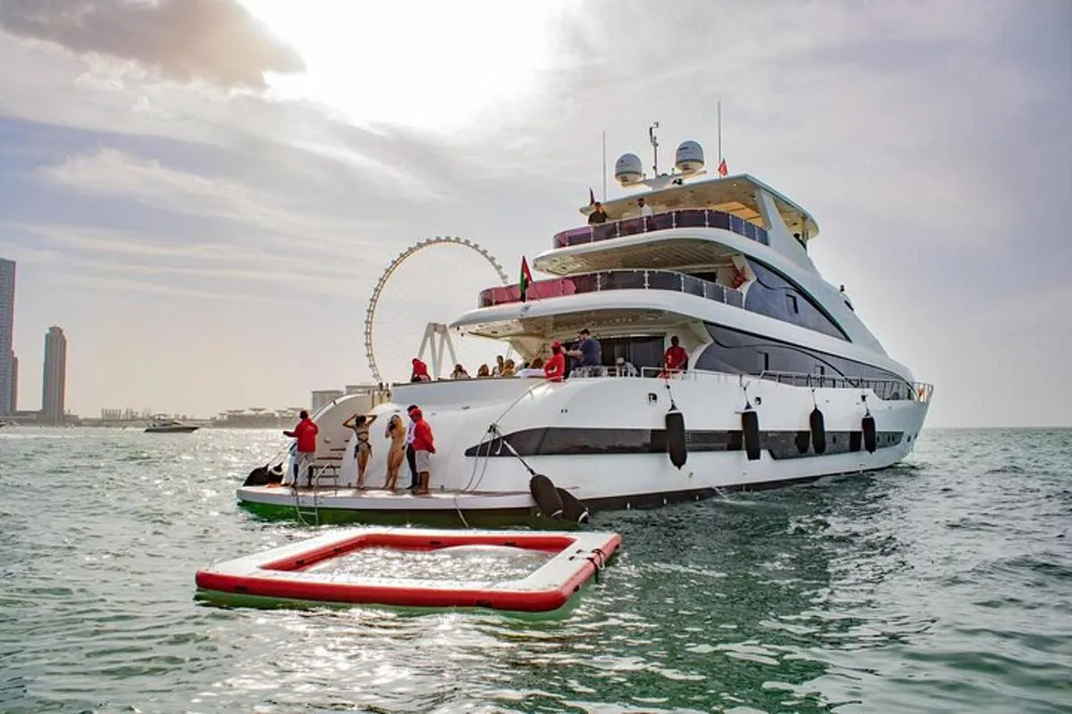Image 6 of Dubai Harbour Super Yacht Experience with Live station & Drinks
