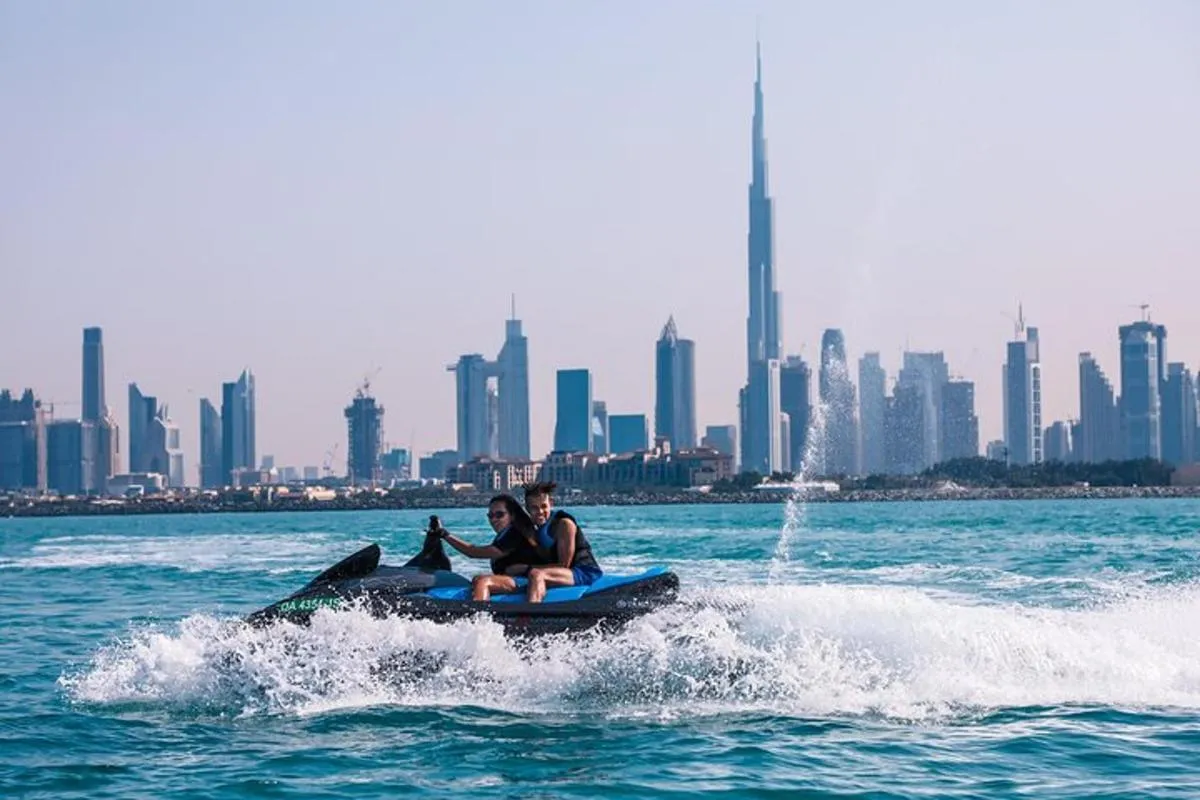 Image 1 of Dubai: Jet ski Adventure Rides Burj Al Arab, Burj Khalifa & Atlantis