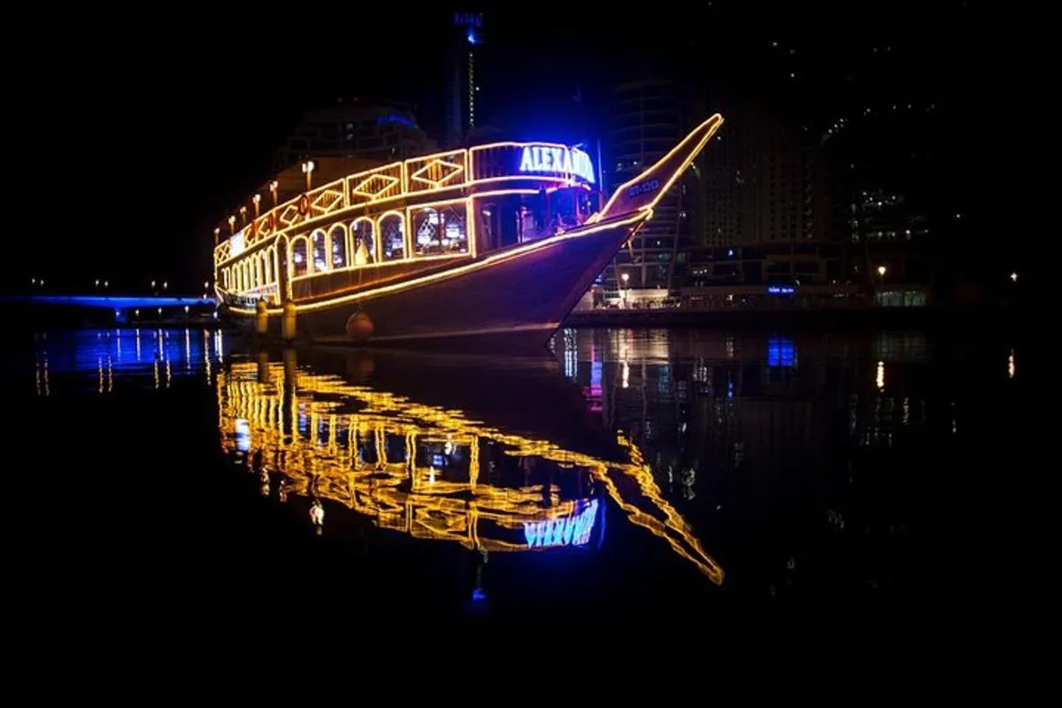 Image 0 of Dubai Marina Alexandra Dhow Cruise with Dinner and Drink Options
