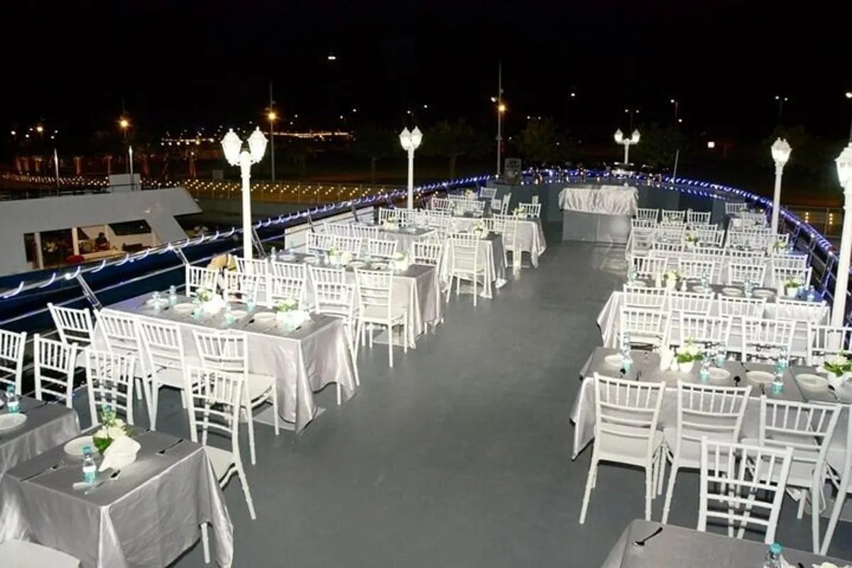 Image 1 of Dubai: Marina Dhow Cruise Dinner tour including pick on drop