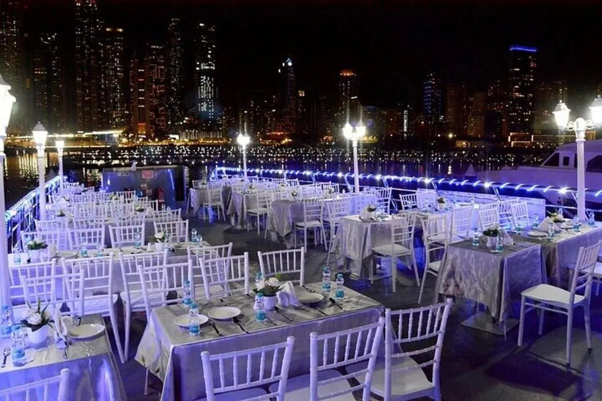 Image 3 of Dubai: Marina Dhow Cruise Dinner tour including pick on drop