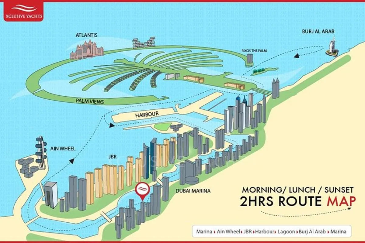 Image 0 of Dubai Marina Yacht Tour: Breakfast or BBQ with Drinks Option