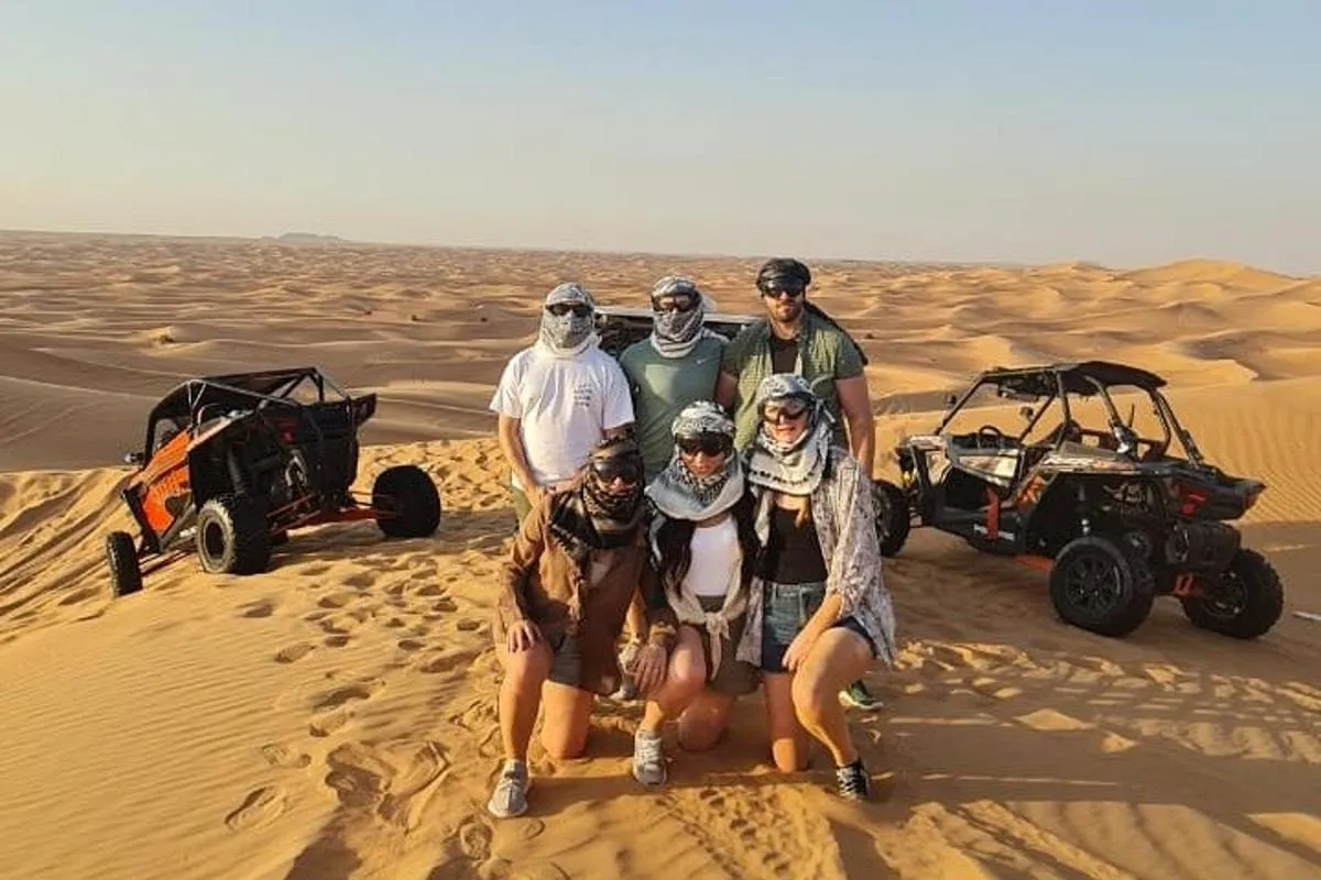 Image 1 of Dubai Morning Buggy Dunes Safari with Sandboarding & Camel Ride