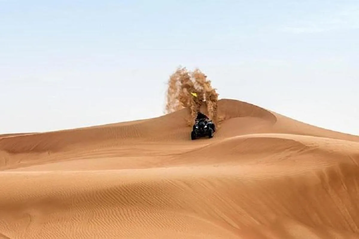 Image 0 of Dubai Morning Desert Quad Bike Tour with Sandboarding & Camel Ride
