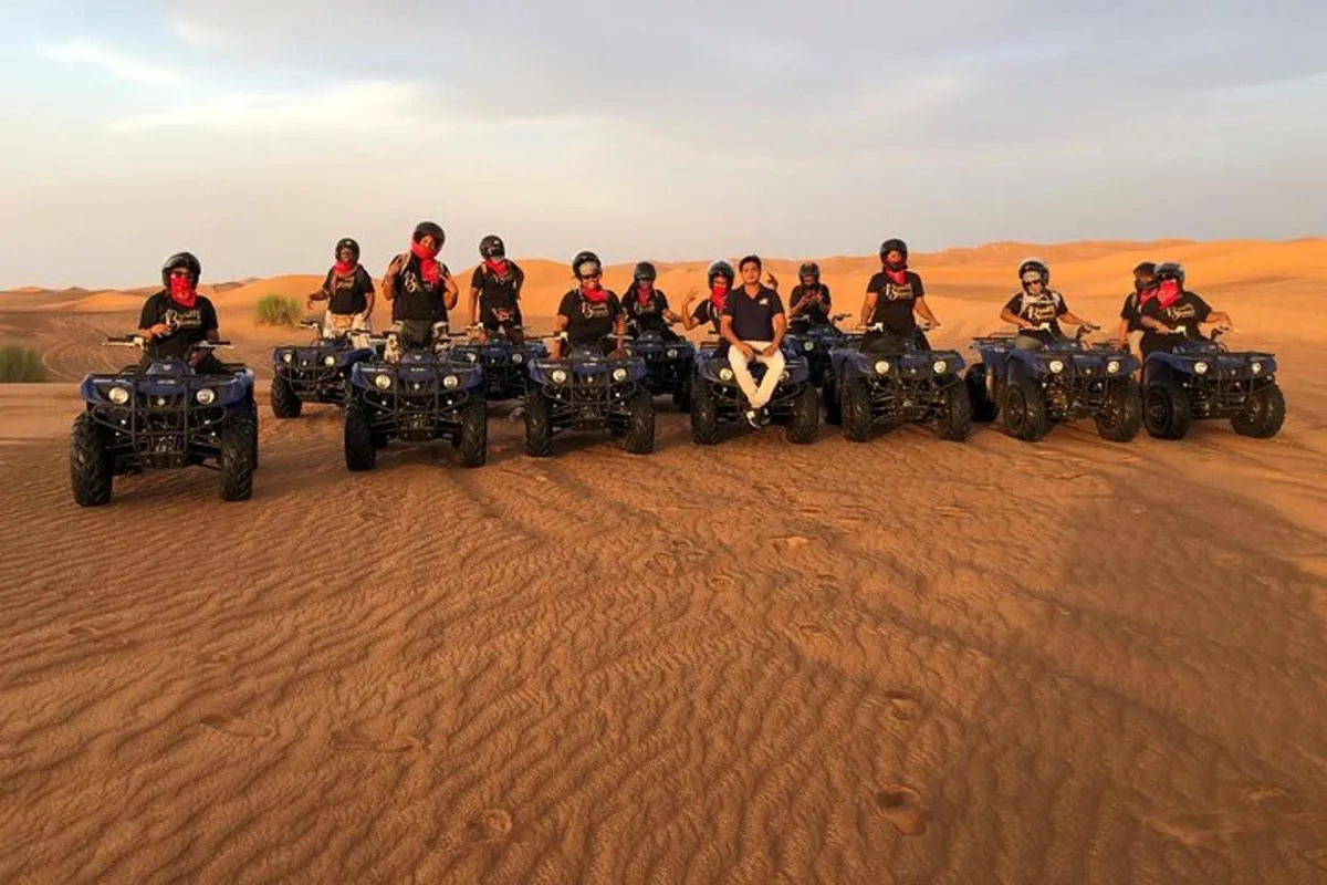 Image 6 of Dubai Morning Desert Quad Bike Tour with Sandboarding & Camel Ride