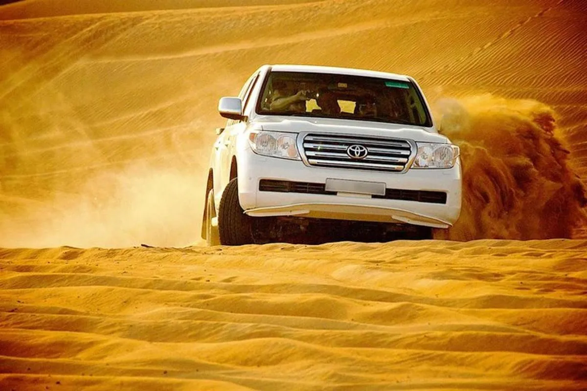 Image 1 of Dubai: Morning Desert Safari with Camel Ride and Sand boarding