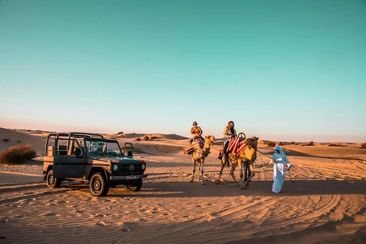Image 0 of Dubai: Morning Heritage Safari by Vintage G Class & Al Marmoom Oasis