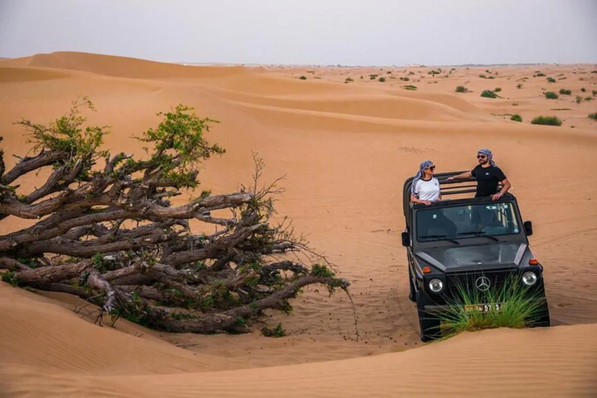 Image 1 of Dubai: Morning Heritage Safari by Vintage G Class & Al Marmoom Oasis