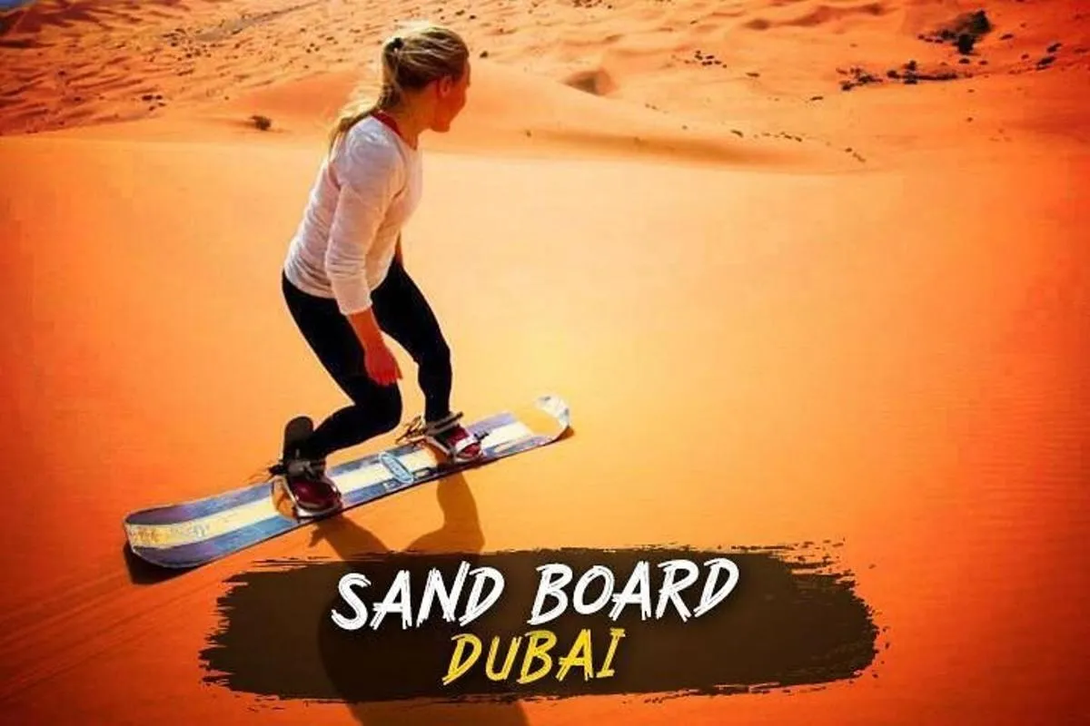 Image 2 of Dubai Quad bike ride 30 Min: Dune bashing, Sand Boarding & Dinner