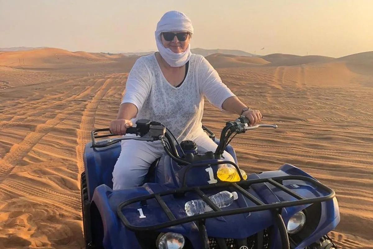 Image 2 of Dubai: Unique MORNING Quad Bike Red Dunes Safari