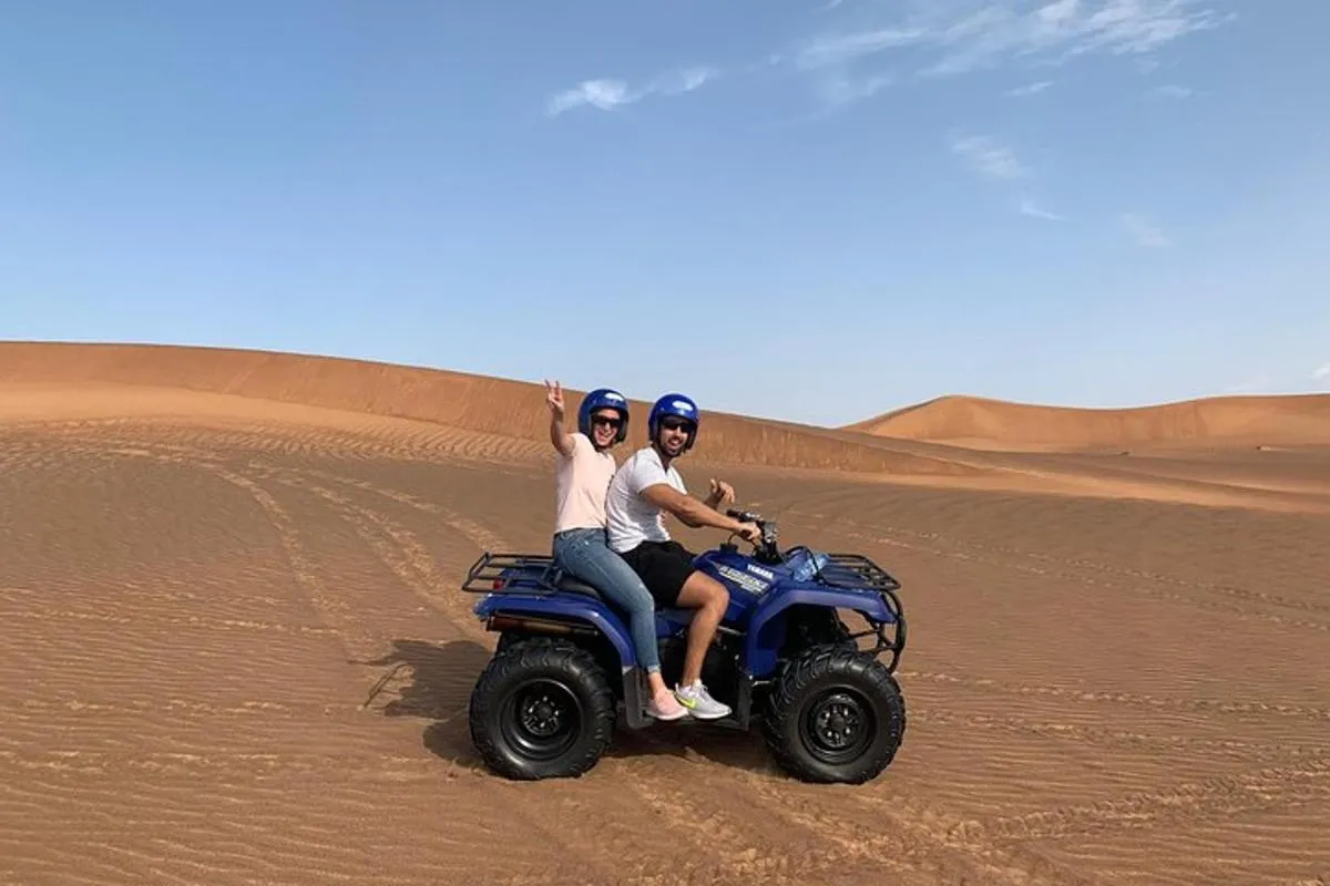 Image 4 of Dubai: Unique SUNSET Quad Bike Red Dunes Safari