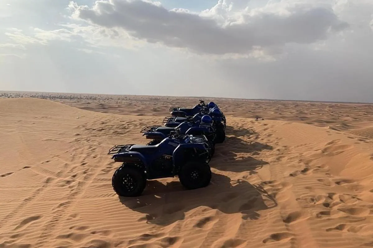 Image 5 of Dubai: Unique SUNSET Quad Bike Red Dunes Safari