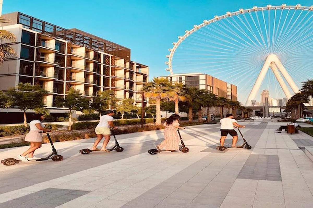 Image 1 of E-Scooter Guided Tour of Marina, JBR, Bluewaters Top Attractions
