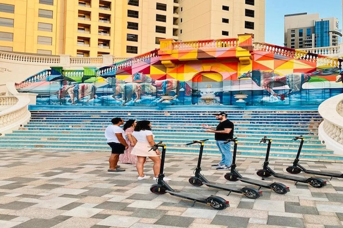 Image 2 of E-Scooter Guided Tour of Marina, JBR, Bluewaters Top Attractions