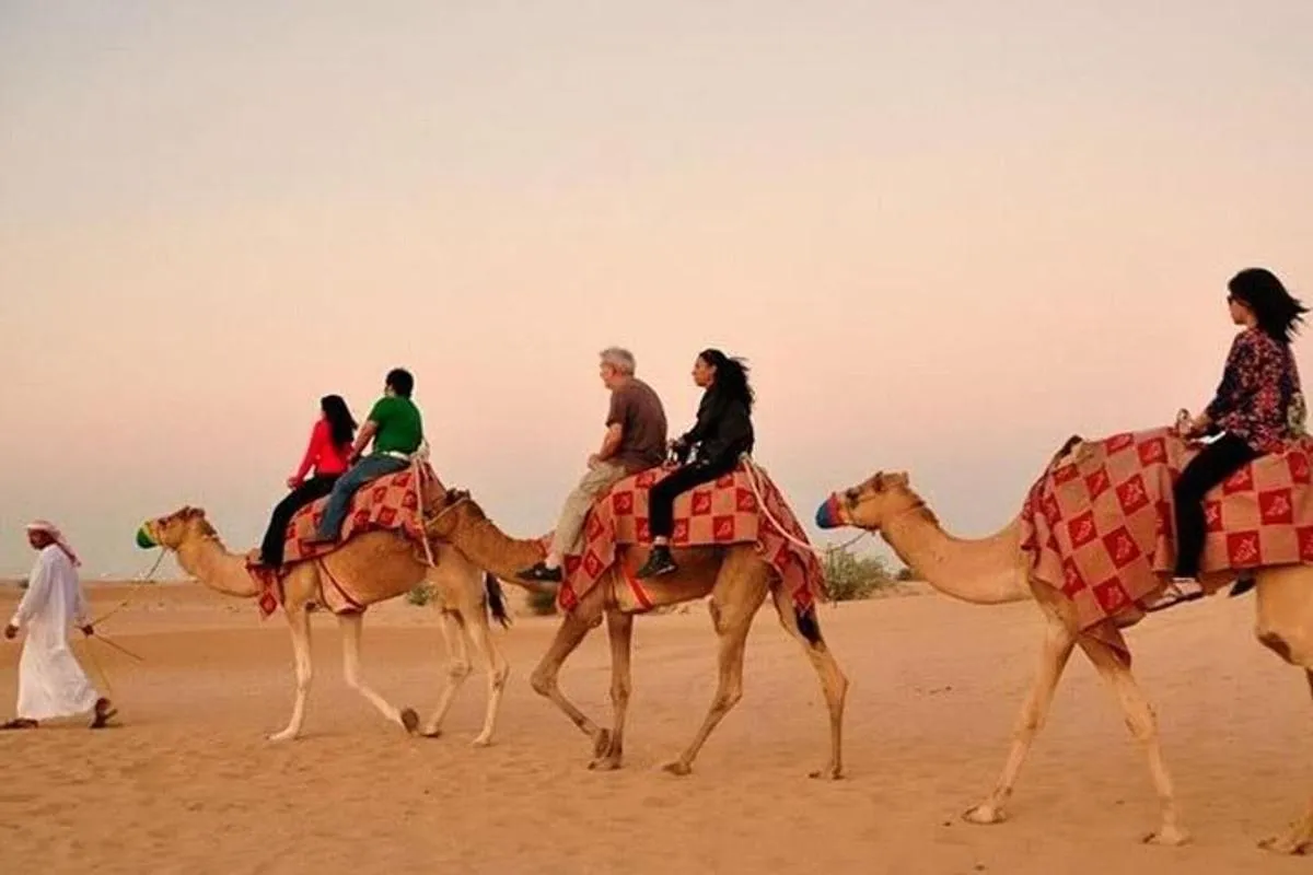 Image 1 of Evening Desert Adventure: Quad Biking, Sandboarding & Camel Ride