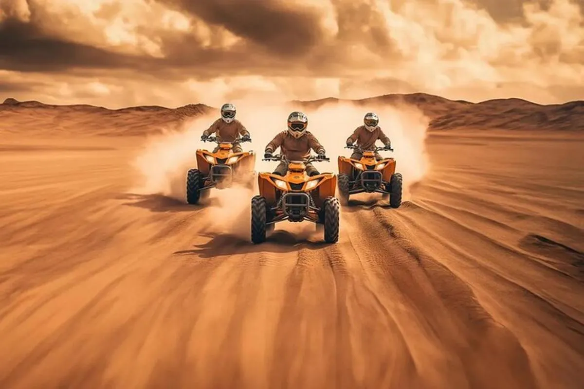Image 6 of Evening Desert Adventure: Quad Biking, Sandboarding & Camel Ride