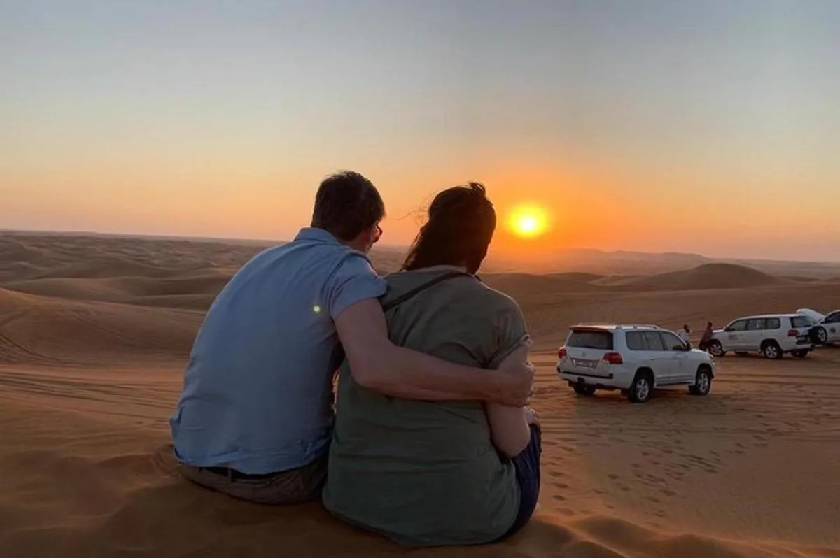 Image 4 of Evening Desert Safari in Dubai, Sandboard & BBQ Dinner