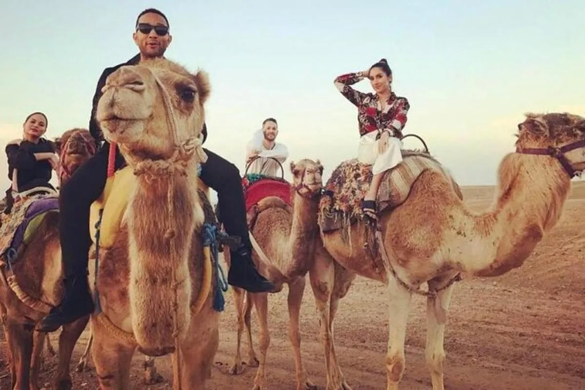 Image 5 of Exciting DXB Morning Desert Safari: Camel Ride & Sandboarding!