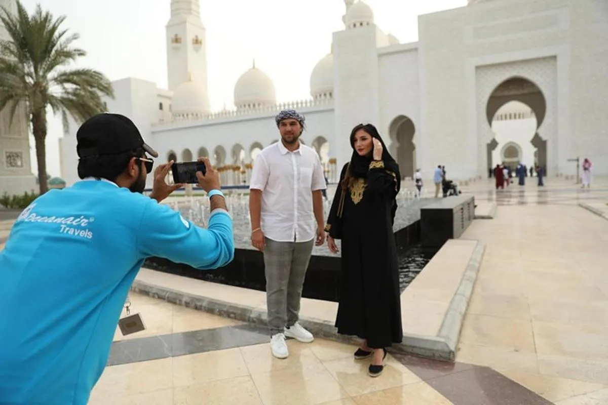 Image 1 of From Dubai: Abu Dhabi Day Tour with Grand Mosque & Louvre Museum
