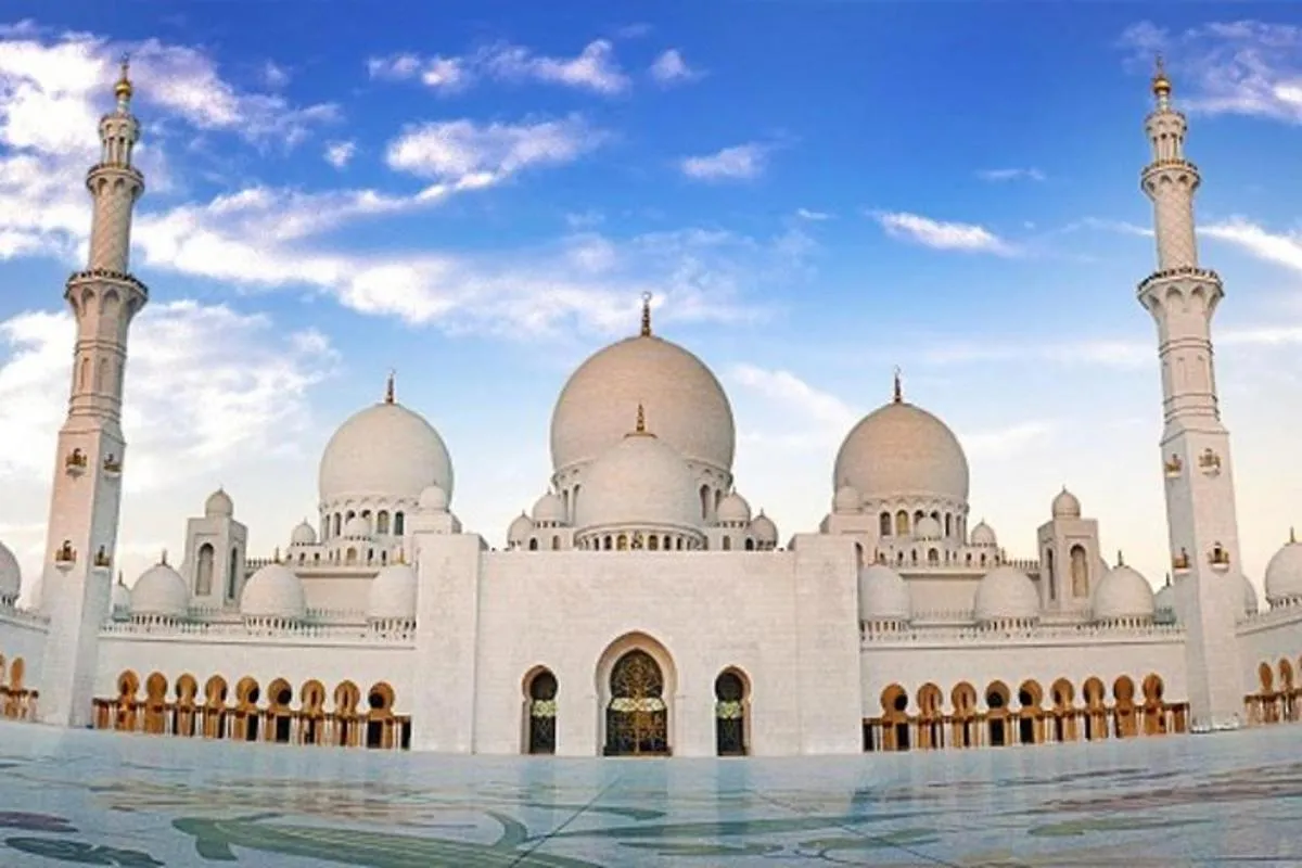 Image 0 of From Dubai: Abu Dhabi Tour w/ Grand Mosque & Qasar Al Watan