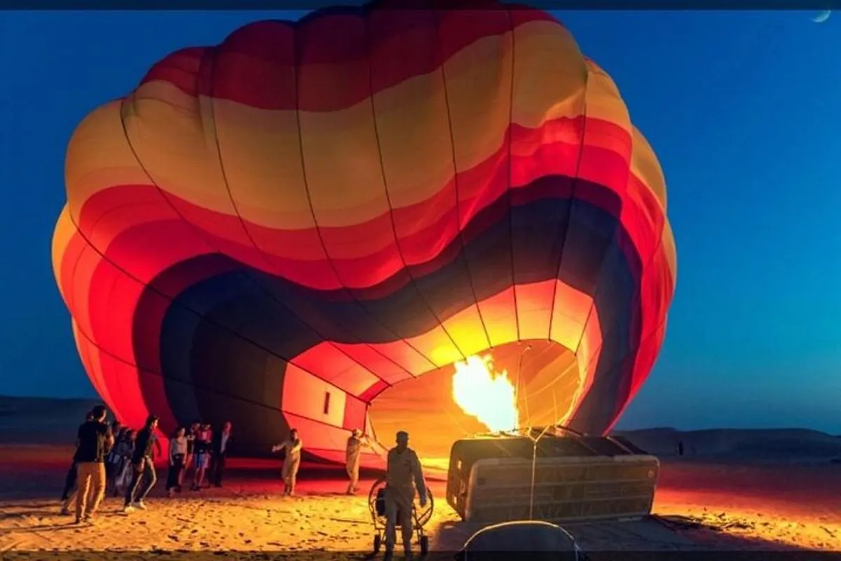 Image 6 of Hot Air Balloon Flight in Dubai with Refreshments Including Pickup & Drop off