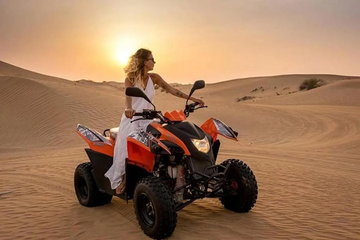 Image 3 of Morning Desert Safari with Quad Bike, Camel Ride & Sandboarding