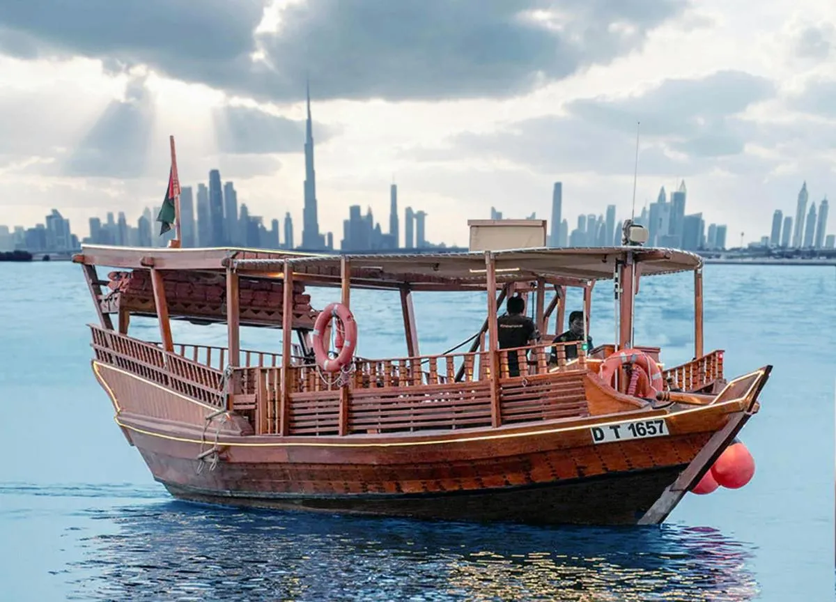Image 2 of One-hour Abra Ride and Sunset View of Burj Khalifa