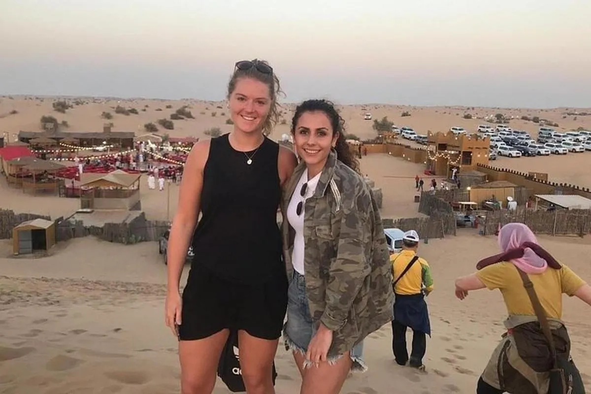 Image 1 of Premium Desert Safari with BBQ Dinner,Belly Dance,Camel Riding & Sand Boarding