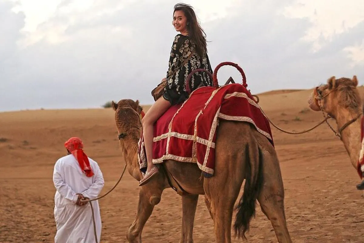 Image 2 of Private 4Hour Desert Adventure: Dune Bashing, Camel Ride & Photos