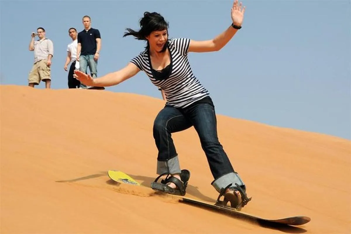 Image 1 of Private Desert Safari Red Dunes with BBQ,Camel Ride,Sand Boarding,Live Shows
