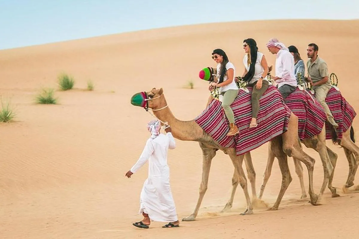 Image 2 of Private Desert Safari Red Dunes with BBQ,Camel Ride,Sand Boarding,Live Shows
