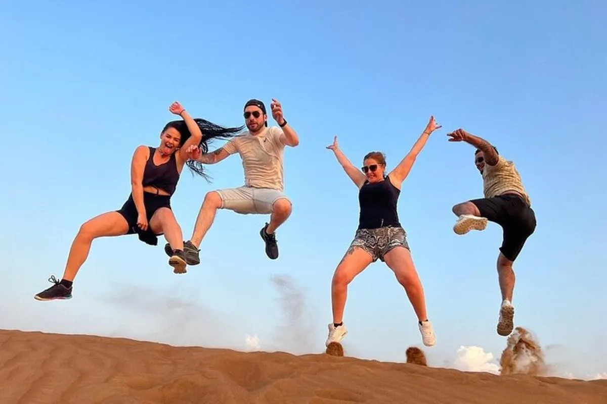 Image 1 of Private Evening Desert Safari with BBQ Dinner, Camel Ride And Sand Boarding