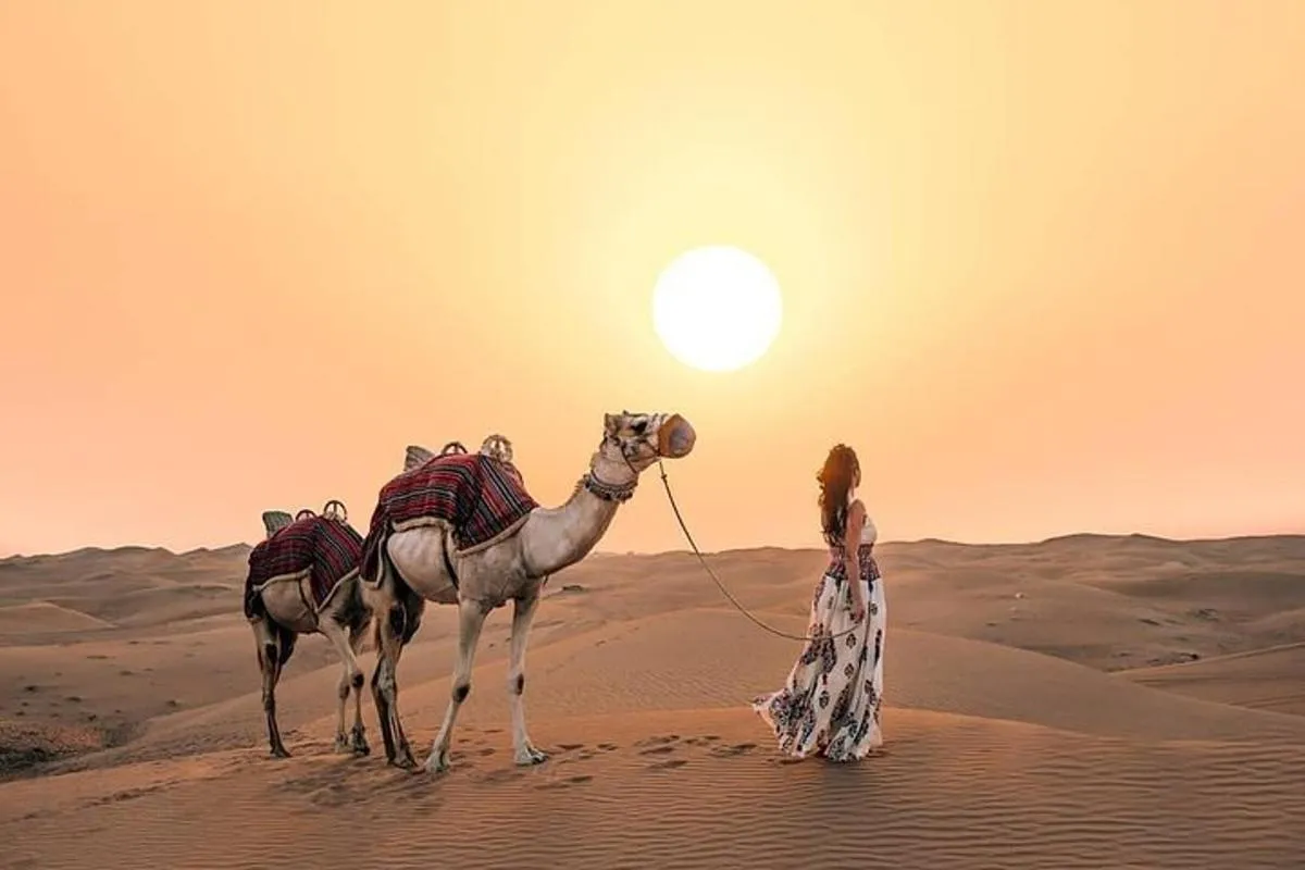 Image 3 of Private Morning Desert Safari: Camel Ride, Sandboarding Adventure