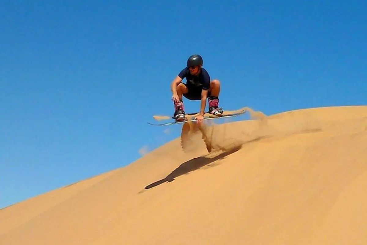 Image 4 of Private Morning Desert Safari: Camel Ride, Sandboarding Adventure