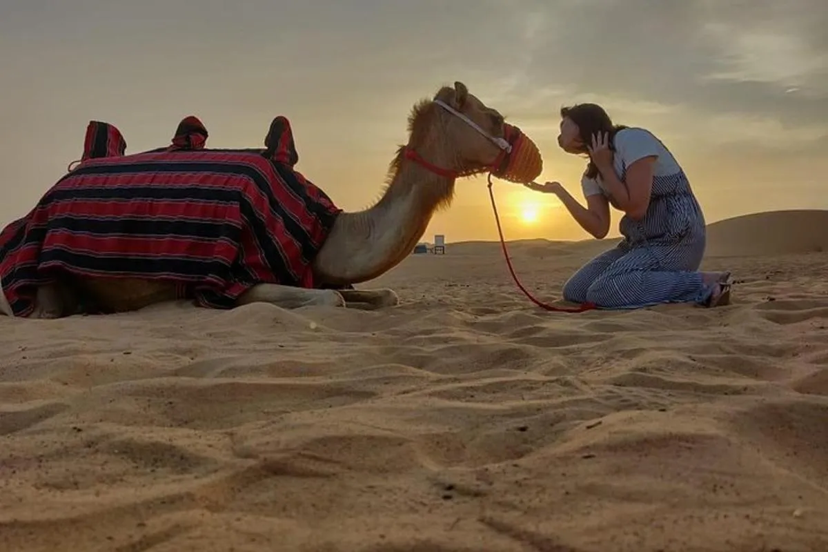 Image 0 of Private Red Dunes Desert Safari , BBQ Dinner and Camel ride